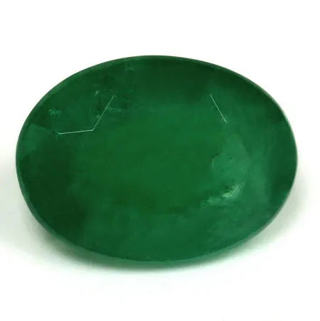 3.68ct Oval Natural Emerald (Colour Green, Clarity Slightly Included, Cut Faceted)