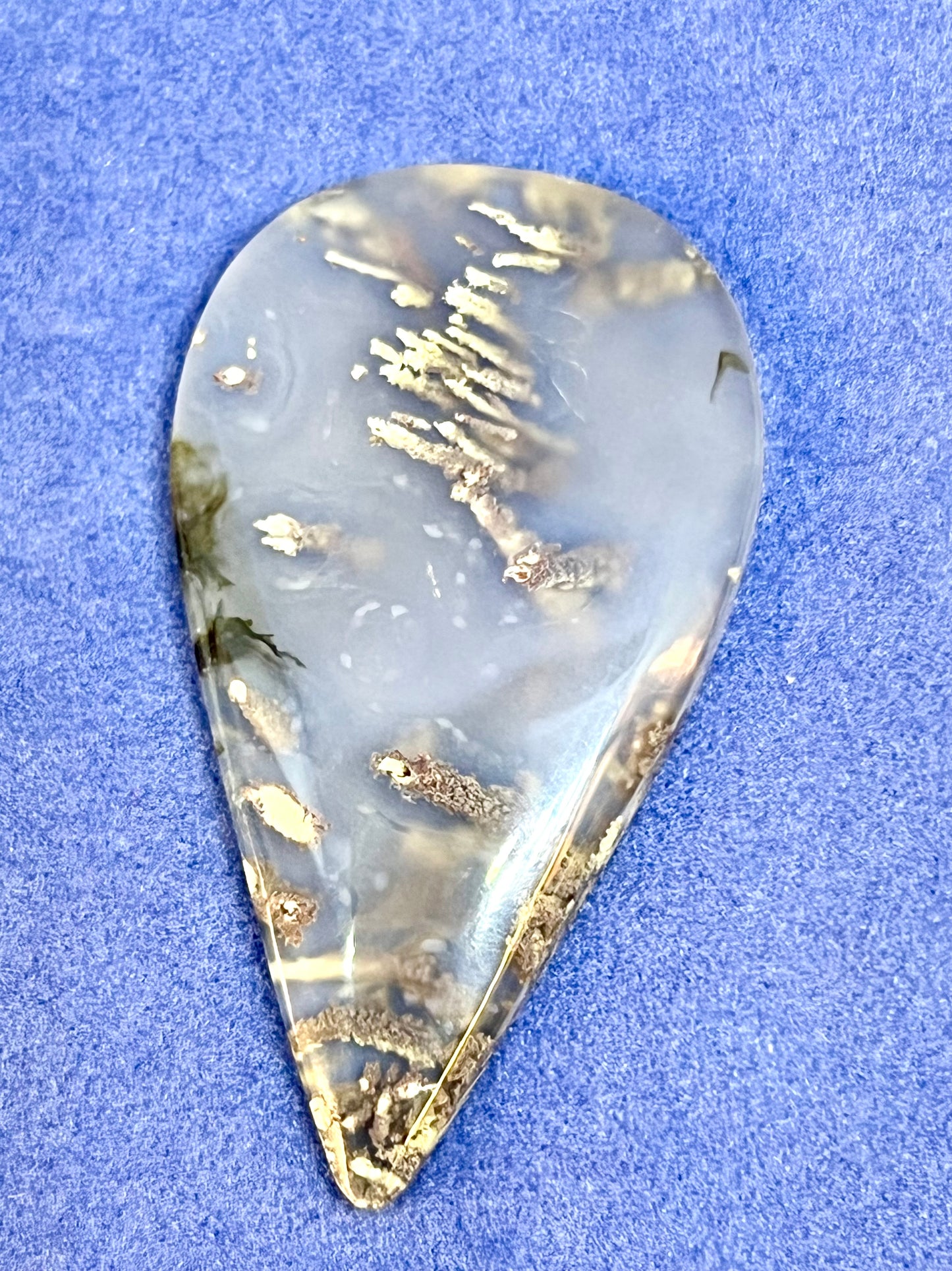Natural moss agate