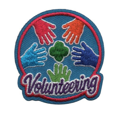 Volunteering Hands Iron-On Patch