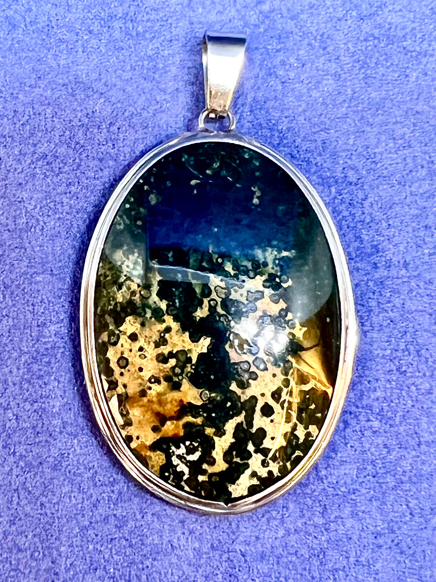 Natural ocean Jasper pendant