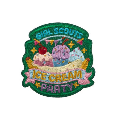 Ice Cream Party Iron-On Patch