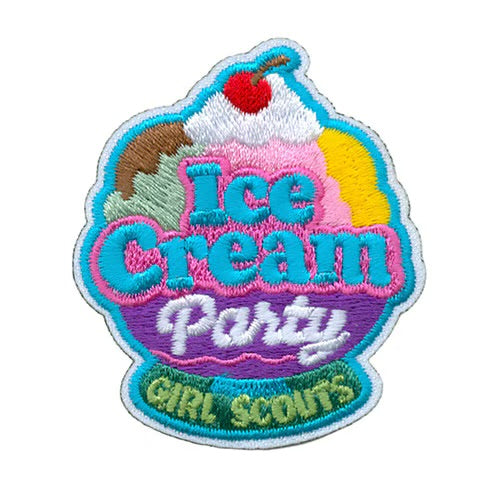 Ice Cream Party Iron-On Patch