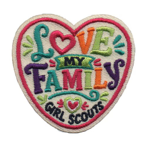 Love My Family Iron-On Patch
