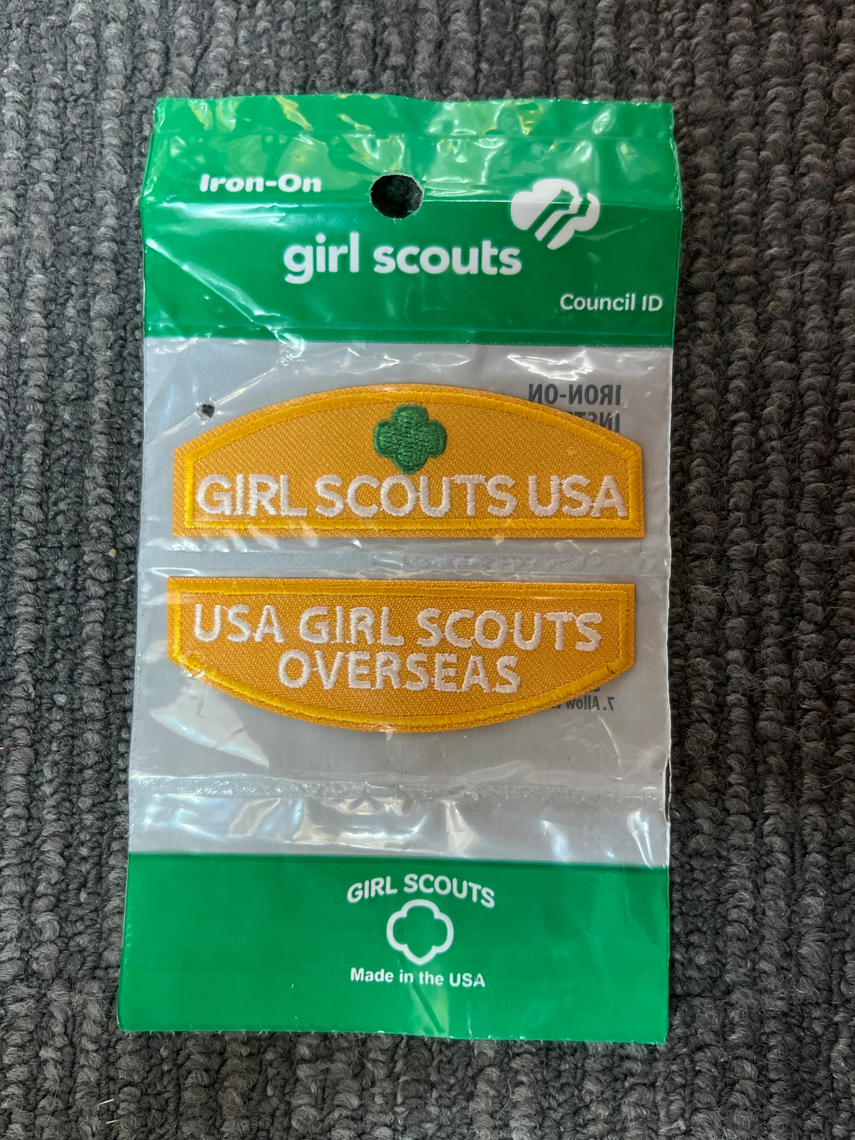 Girl Scout Daisy Council Identification Set USA Girl Scouts Overseas