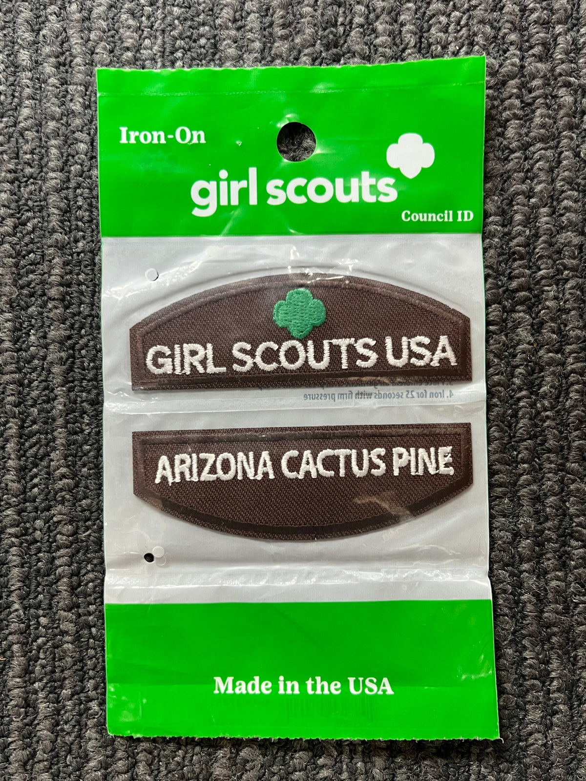 Brownie Council ID of Arizona Cactus Pine