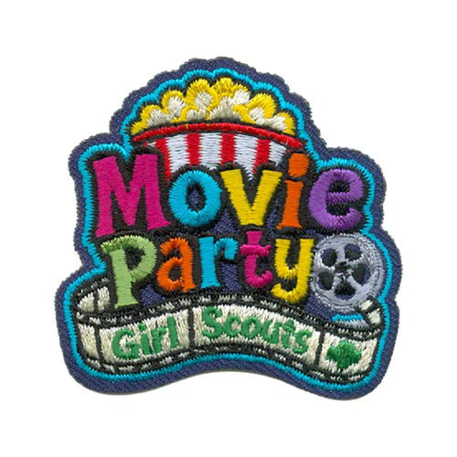 Movie Party Iron-On Patch