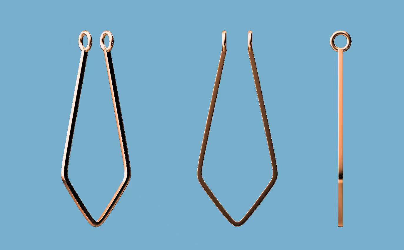 Custom make ring holder pendant in 14k yellow gold