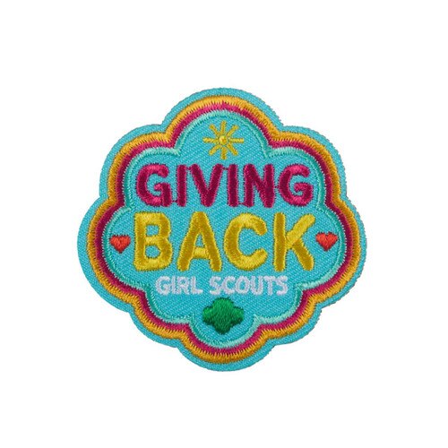 Giving Back Burst Iron-On Patch
