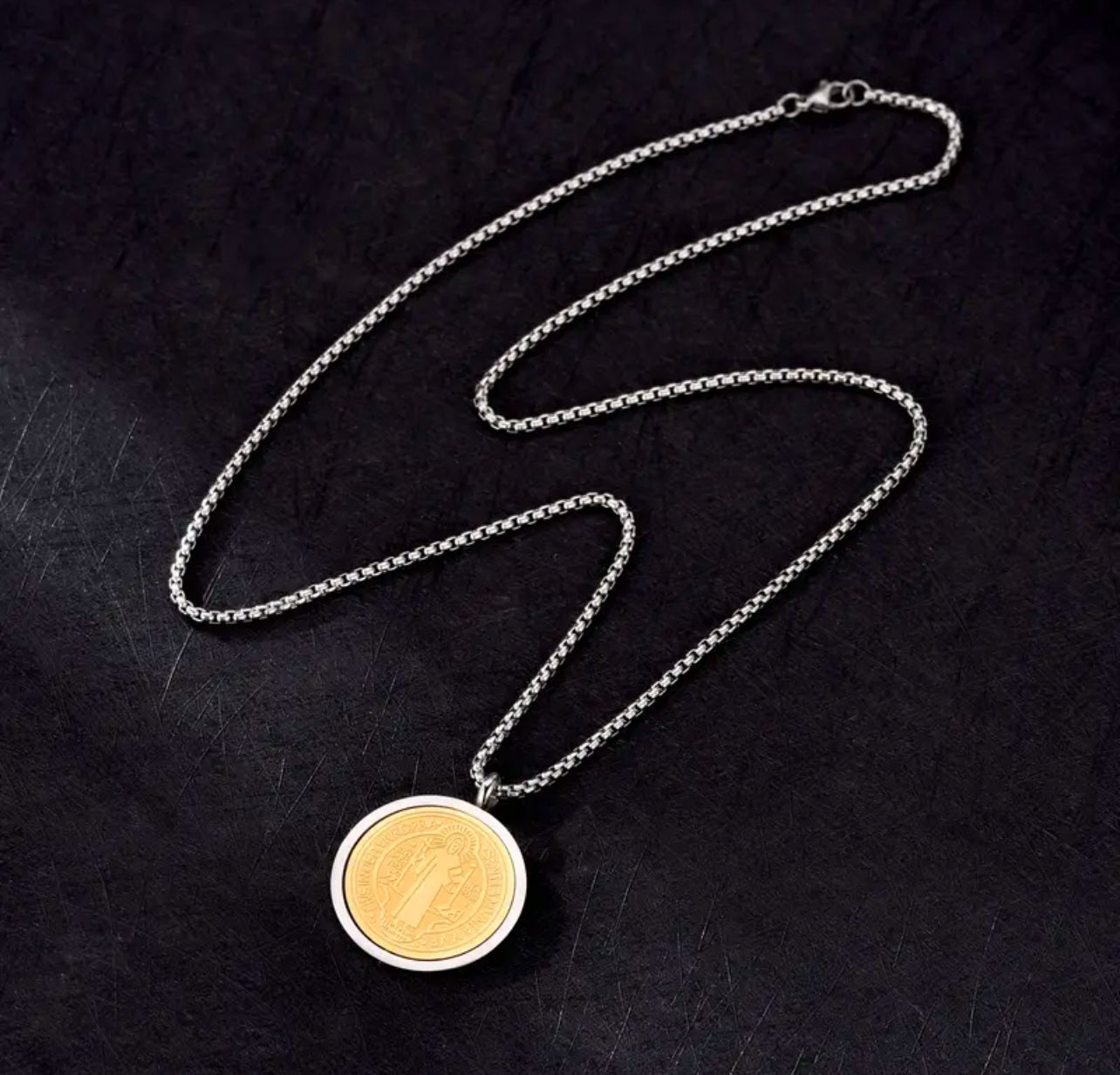 Stainless steel square pearl box chain
