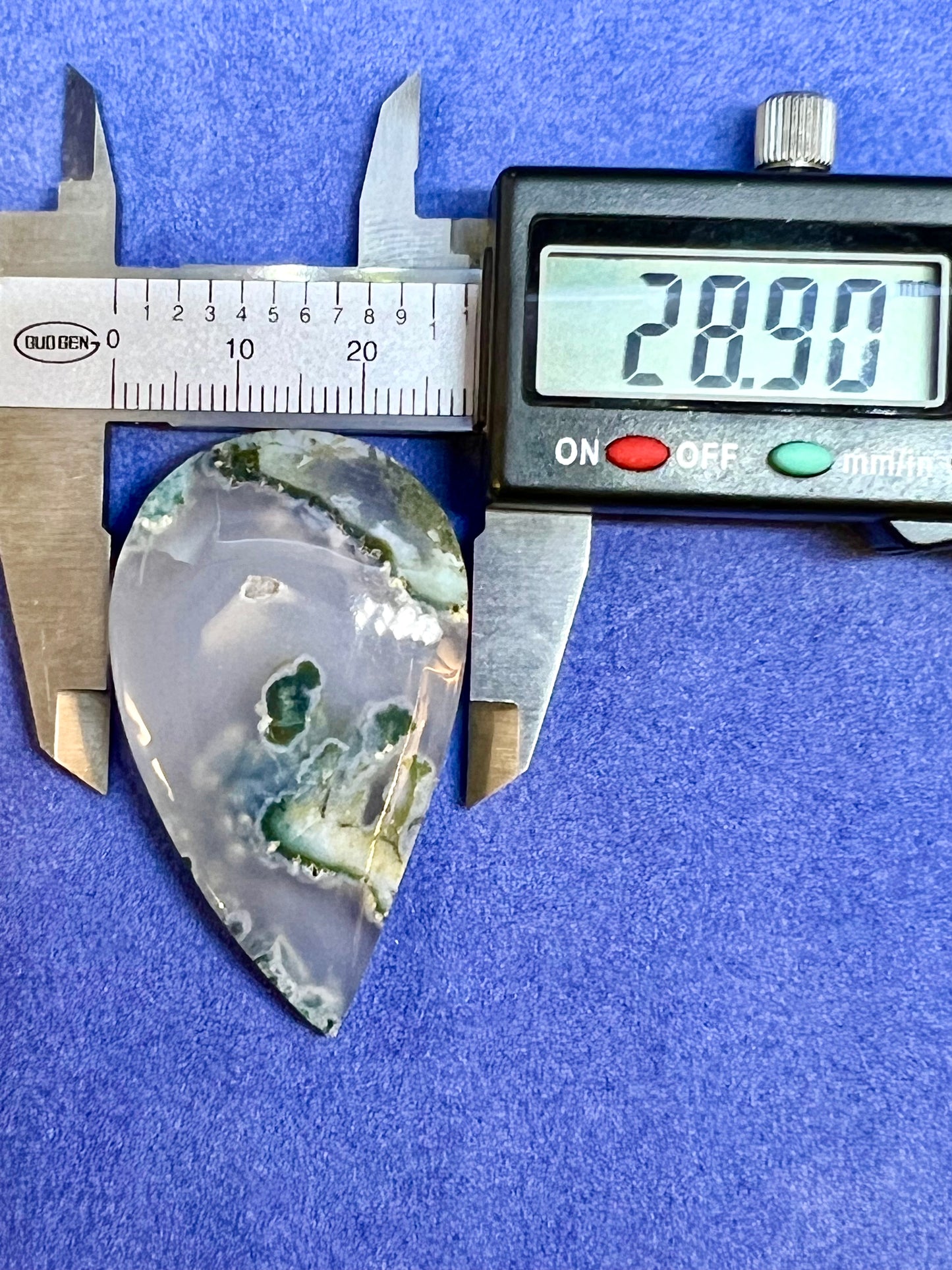 Natural moss agate