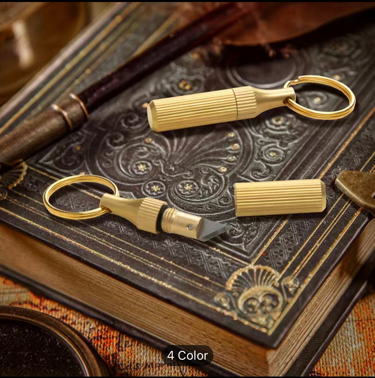 Compact knife with key ring