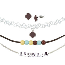 Load image into Gallery viewer, Brownie Earrings and Choker Set
