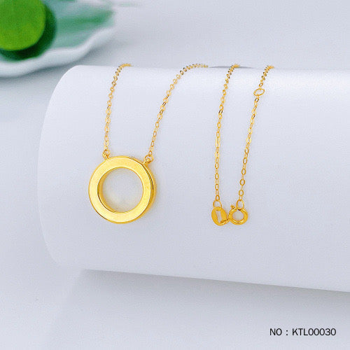 18K yellow adjustable diamond inlaid FOREVER LOVE ring chain set (with Nanjing National Inspection Certificate)