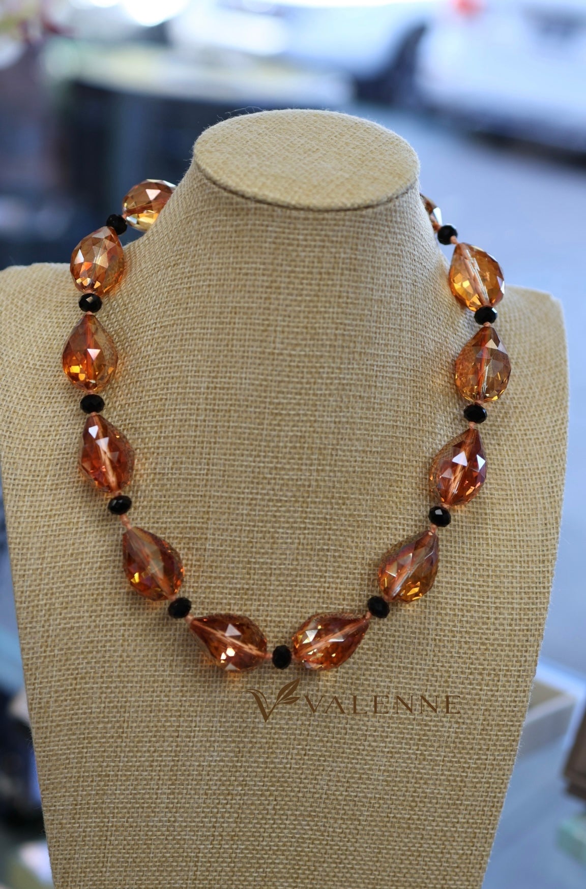 The Amber Teardrop Necklace