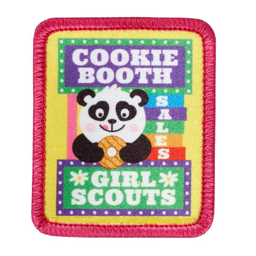 cookie booth panda sew on patch