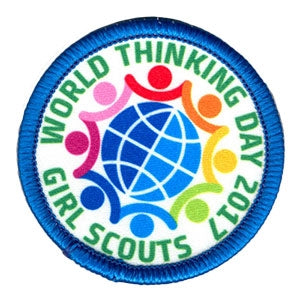 girl scouts world thinking day patch