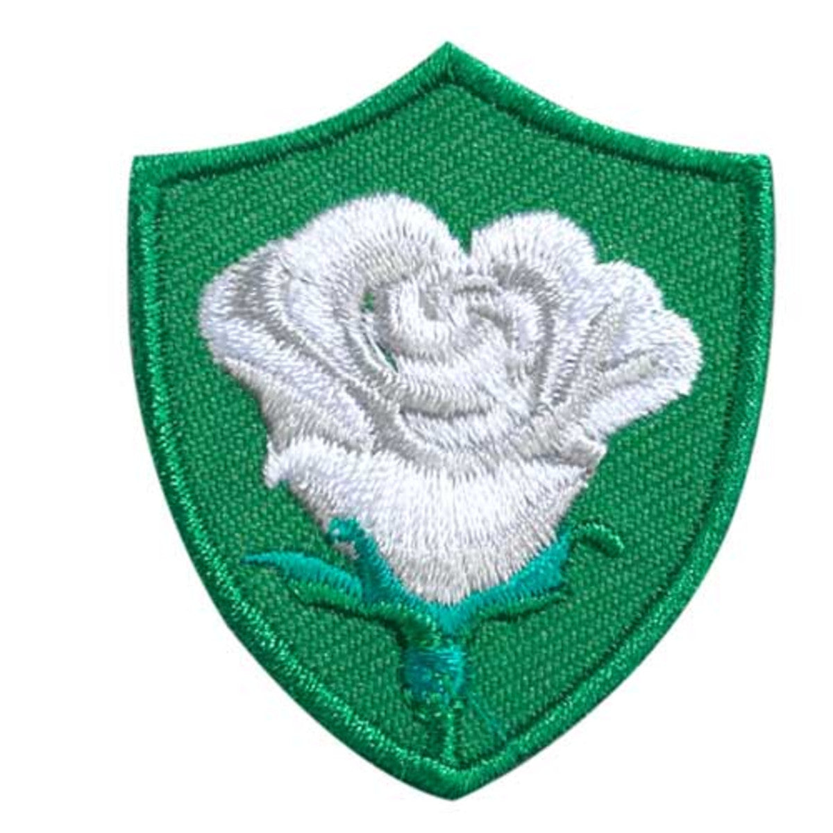 updated white rose troop crest