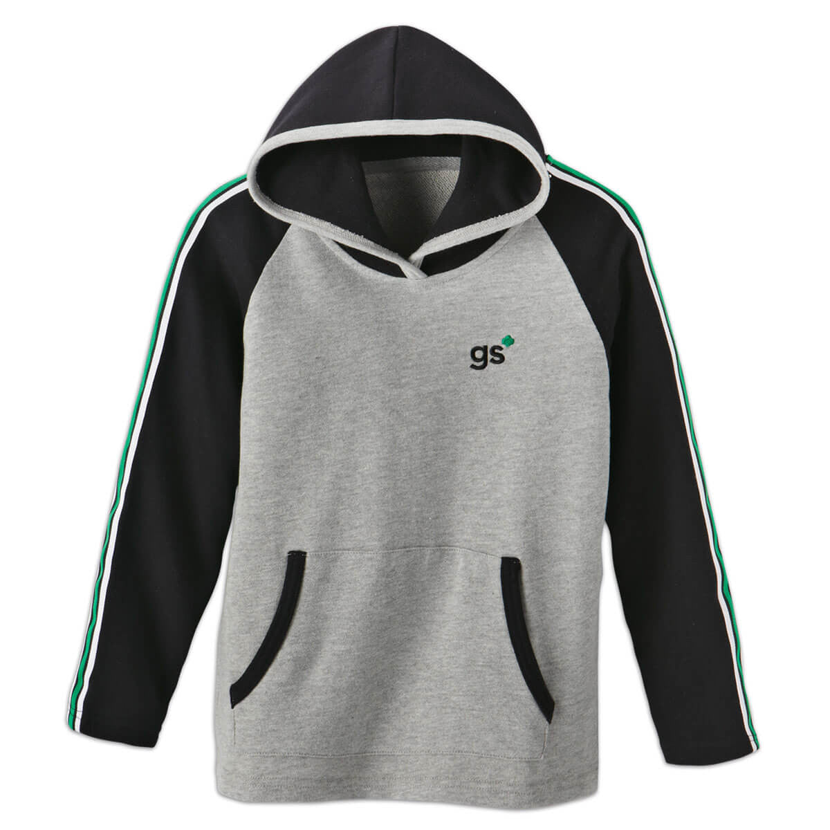 racing stripe pullover hoodie