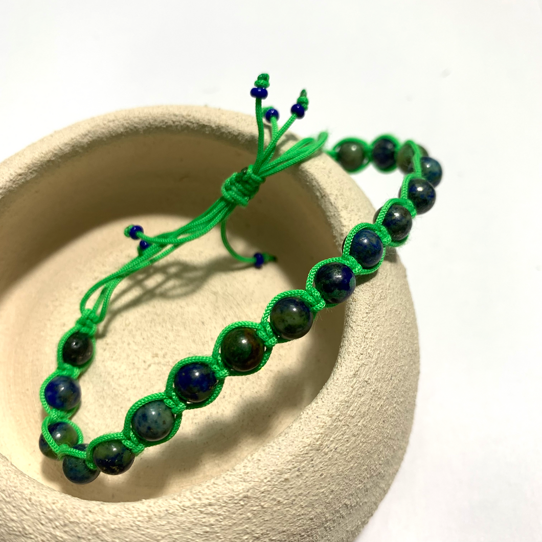 Adjustable Green Blue Bracelet