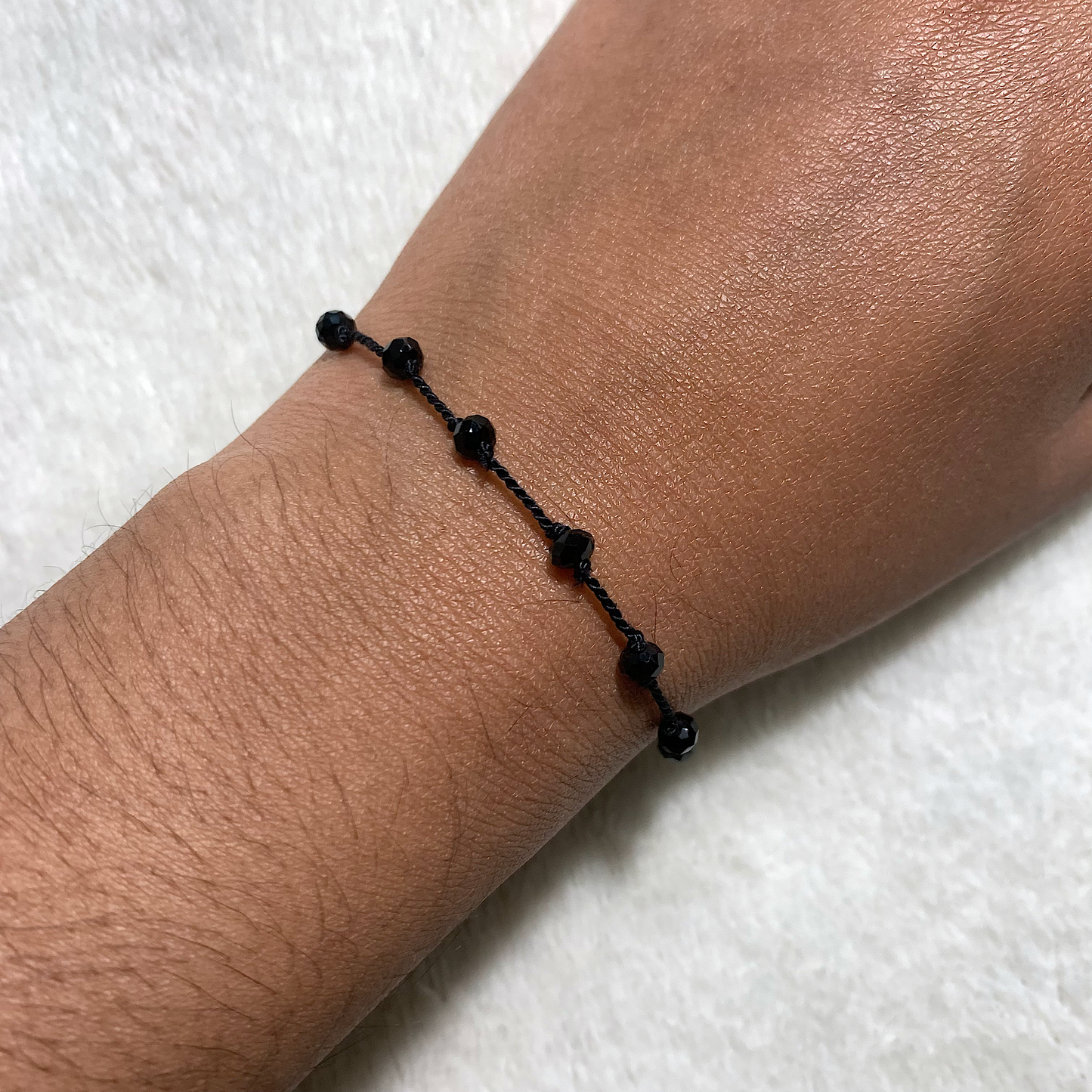 Black Floating Crystal Bracelet