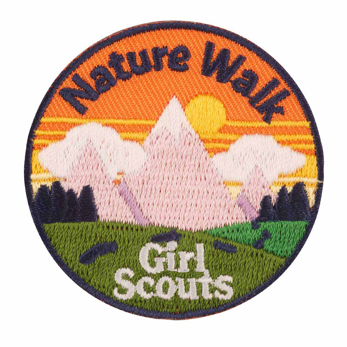 nature walk iron on patch