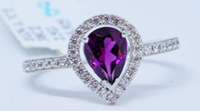 Load image into Gallery viewer, 1 Amethyst 1.7 Ct. 38 Cubic Zirconium Ring
