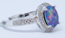 Load image into Gallery viewer, 1 Opal 1.25 Ct. 32 Cubic Zirconium Ring
