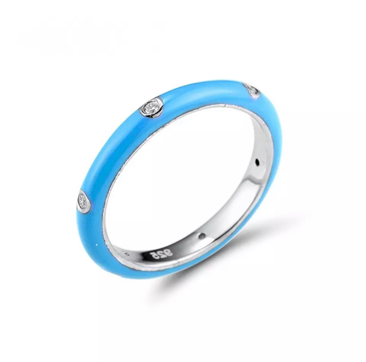 Fashion Stackable Band set with CZ