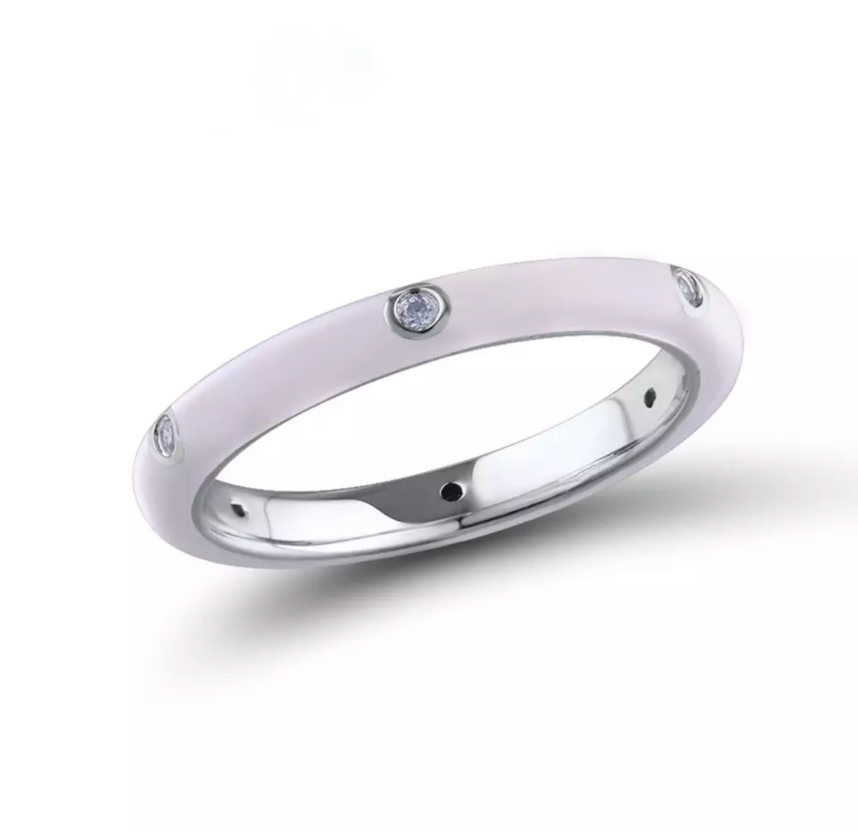 Fashion Stackable Band set with CZ