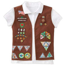 Load image into Gallery viewer, girl scout brownie vest
