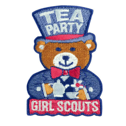 tea party iron on patch