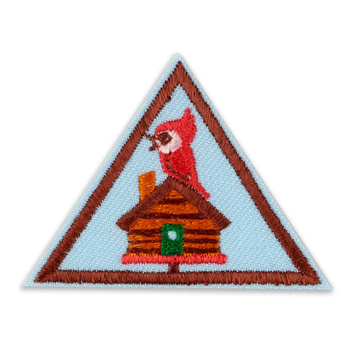 brownie cabin camper badge