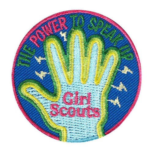 the power to speak up iron on patch