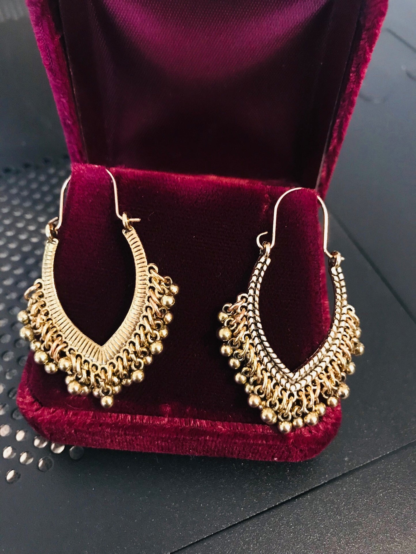 TopHanqi Indian Jewelry metal Vintage Tassel Earrings