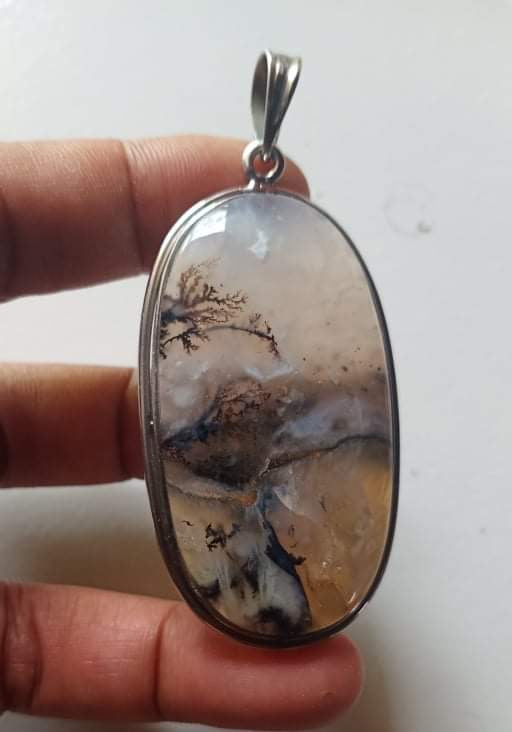 Natural Dendrite Chalcedony Agate