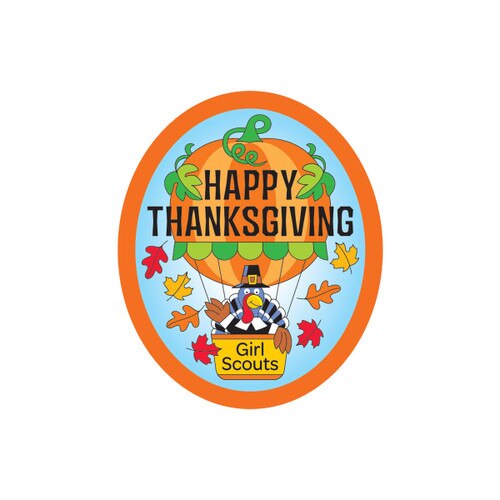 Happy Thanksgiving Balloon Sew-On Patch