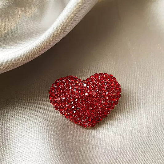Red heart pin