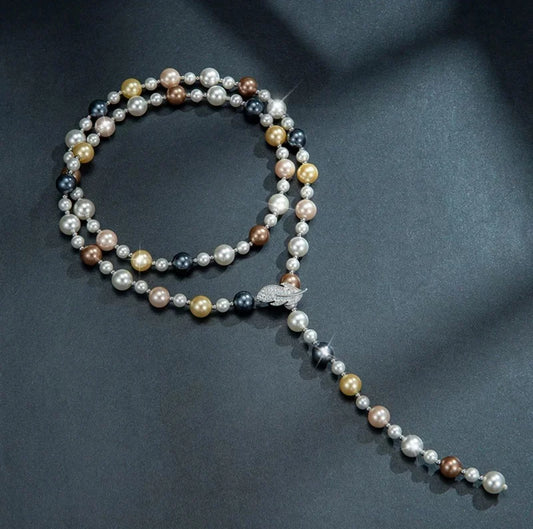 Elegant Multicolor Pearl Knecklace