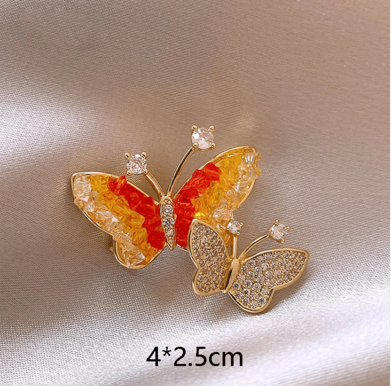 Double butterfly pin