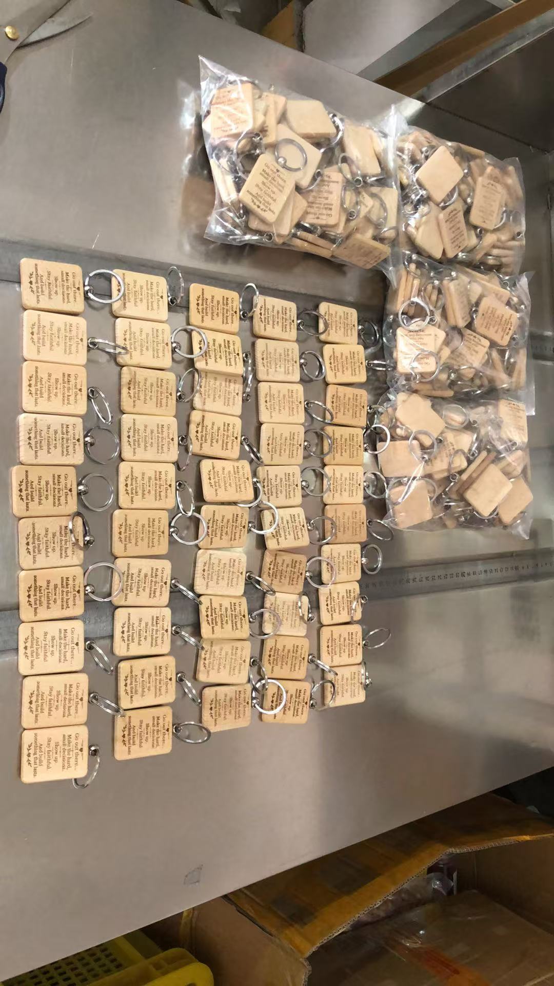 Wooden keychain