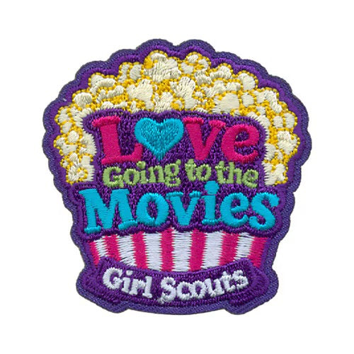 Love Going to the Movies Iron-On Patch