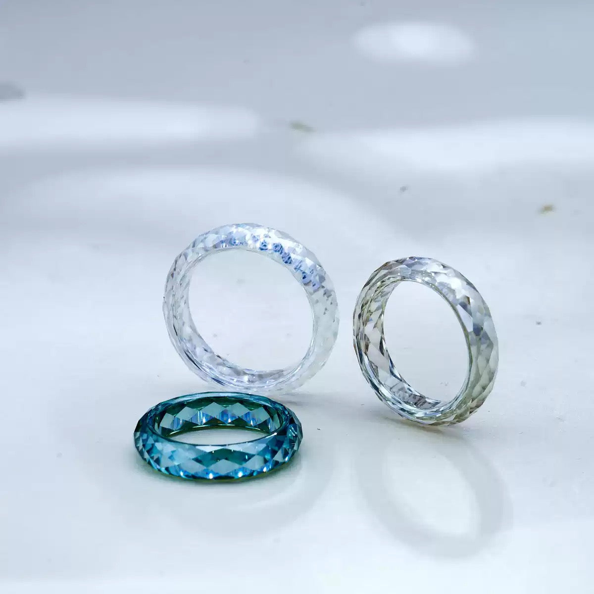 Synthetic corundum band