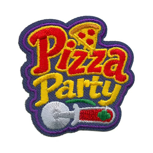 Pizza Party Iron-On Patch
