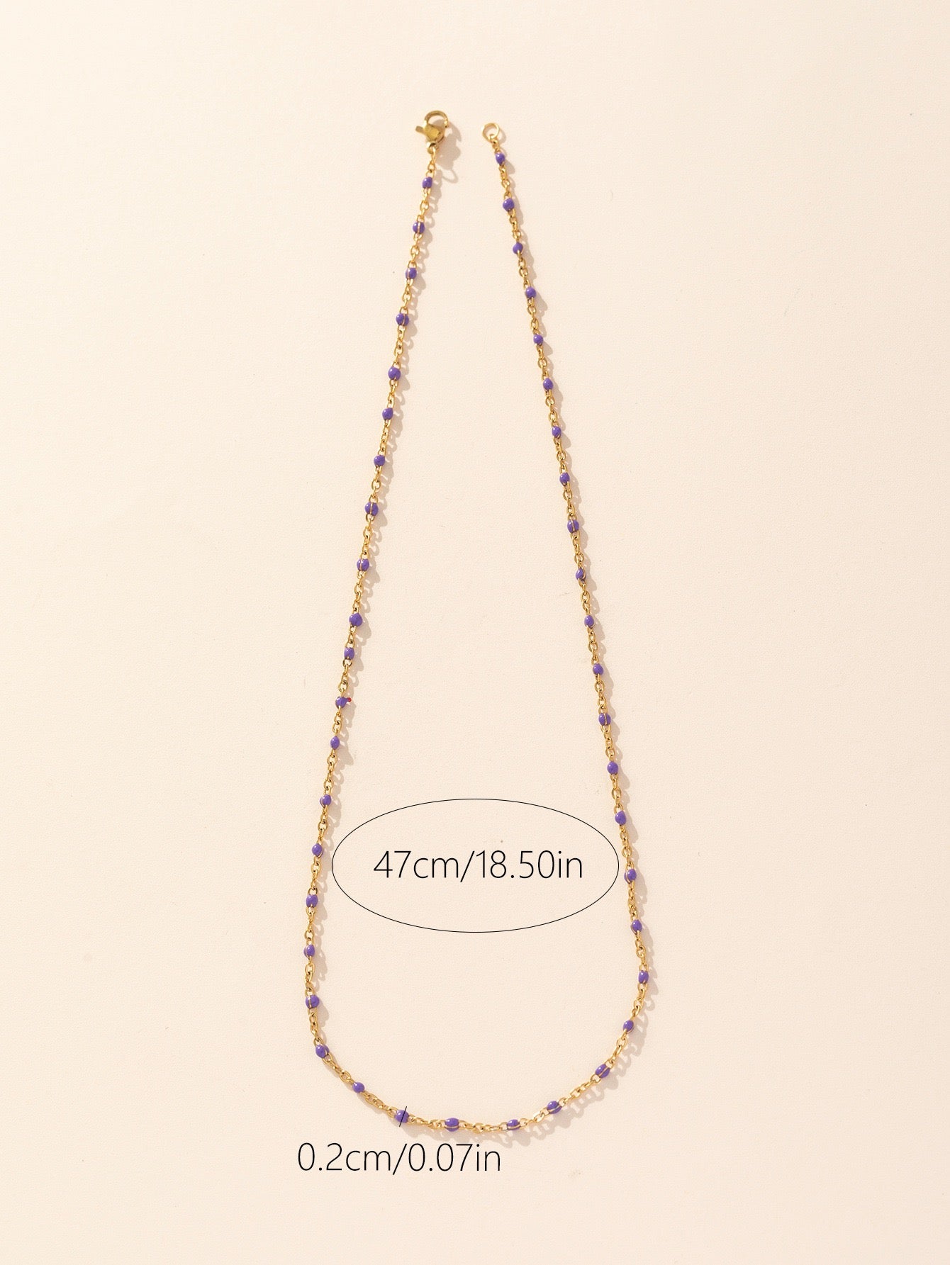 Enemal oil dripping floating necklace