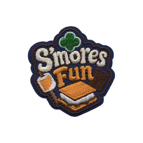 S'mores Fun Navy Iron-On Patch