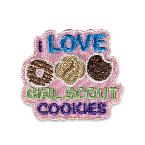 I Love Girl Scout Cookies Sew-On Patch