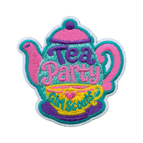 Tea Party Iron-On Patch