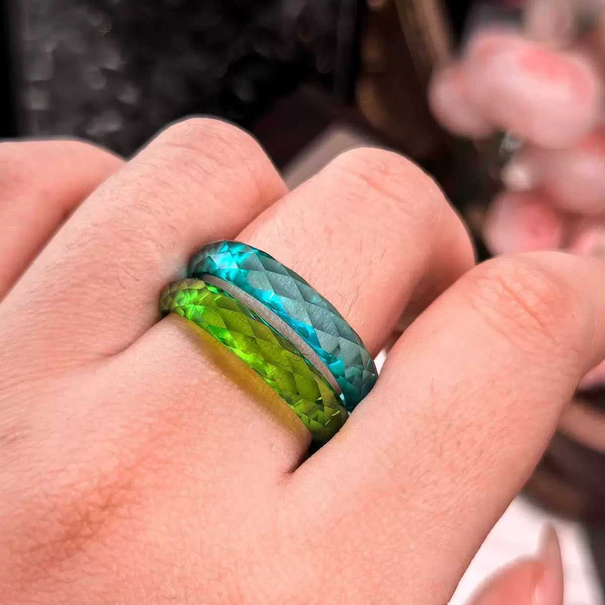 Synthetic corundum band