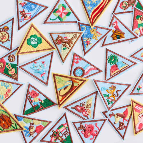 Brownie Design with Nature Badge