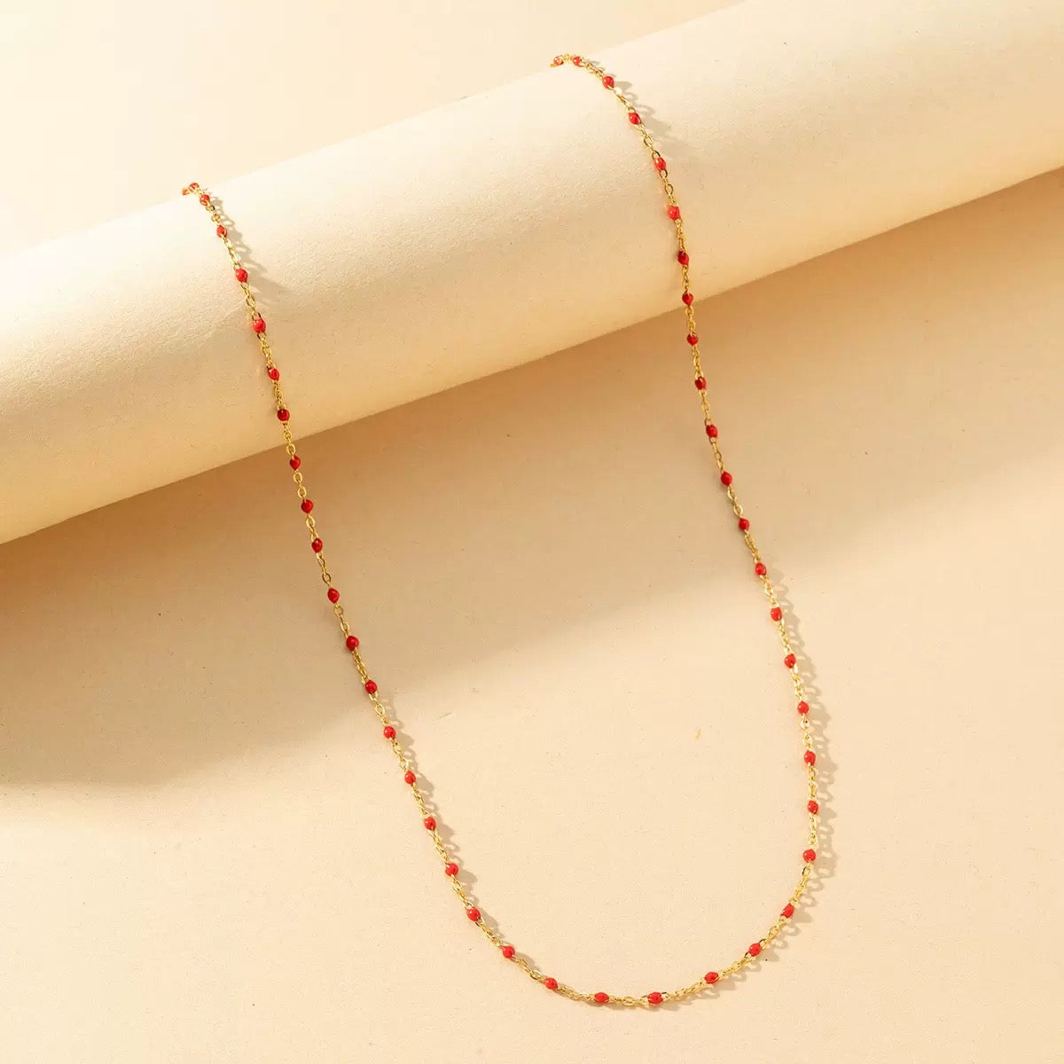 Enemal oil dripping floating necklace